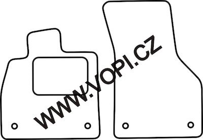 Textil-Autoteppiche Audi TT Roadster přední 10/2014- Autofit (0232)